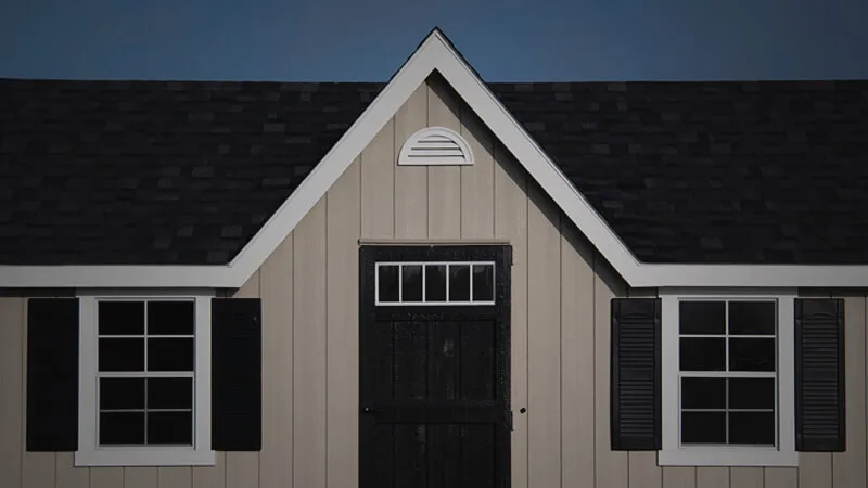 house with A-frame roof